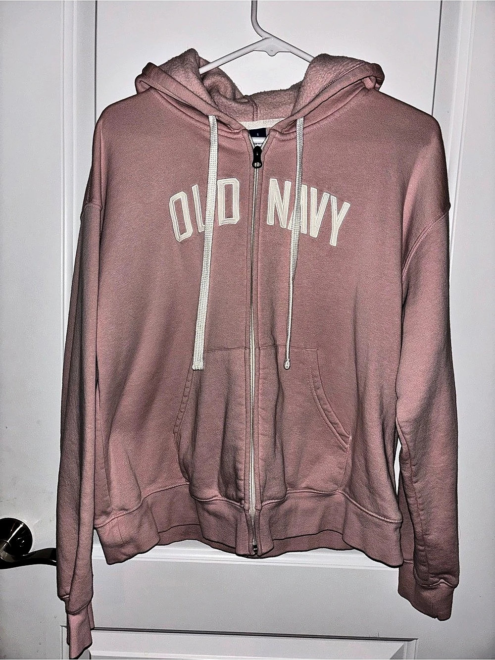 Old Navy Full-Zip Logo Pink Hoodie